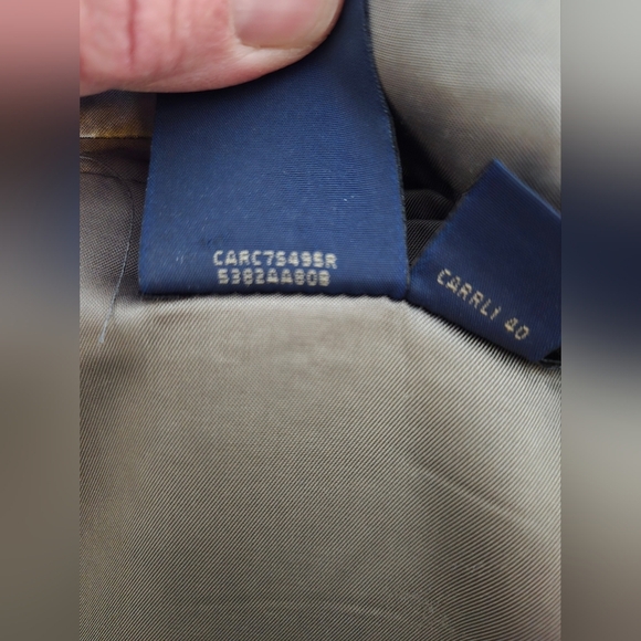 Vtg Country Road Australia Wool Blend Herringbone Tweed Blazer Jacket 40R - Picture 8 of 10